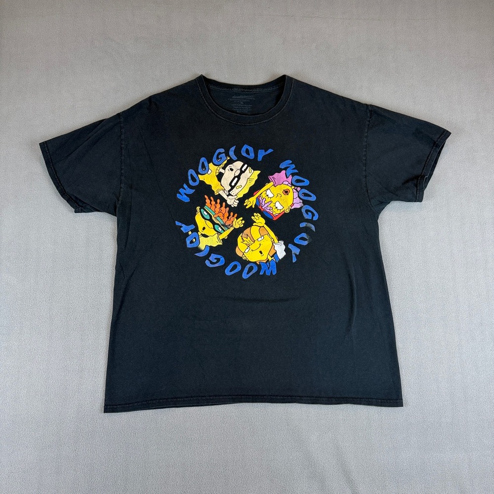 Nickelodeon Rocket Power T-Shirt Mens XL Black Woogity Woogity Graphic Tee - Picture 9 of 9